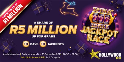 Hollywoodbets Spina Zonke Daily 10 Day Jackpot Race.